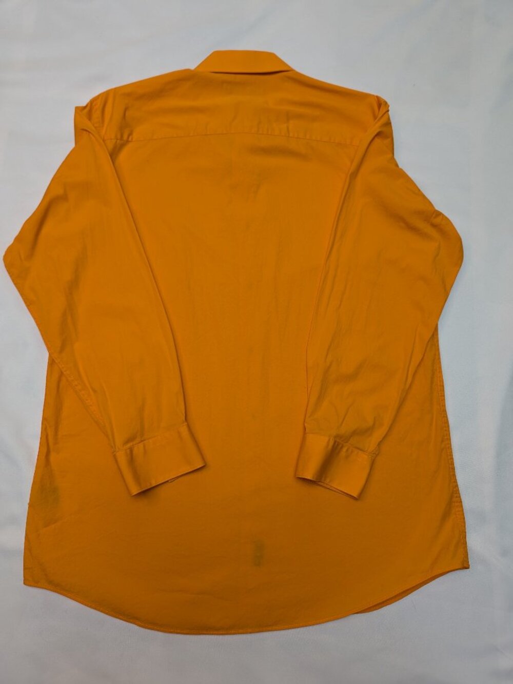 Apt 9 Mens Dress Shirt 16.5 32/33 Bright Orange Gold Slim Fit - Picture 2 of 5